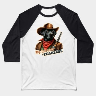 Cowboy Labrador Retriever Baseball T-Shirt